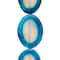 Fire Blue Agate Oval Beads, 40mm by Bead Landing&#x2122;